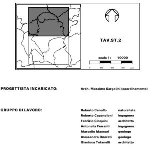 Il frontespizio della mappa del PRG qui riportata - dettaglio autori